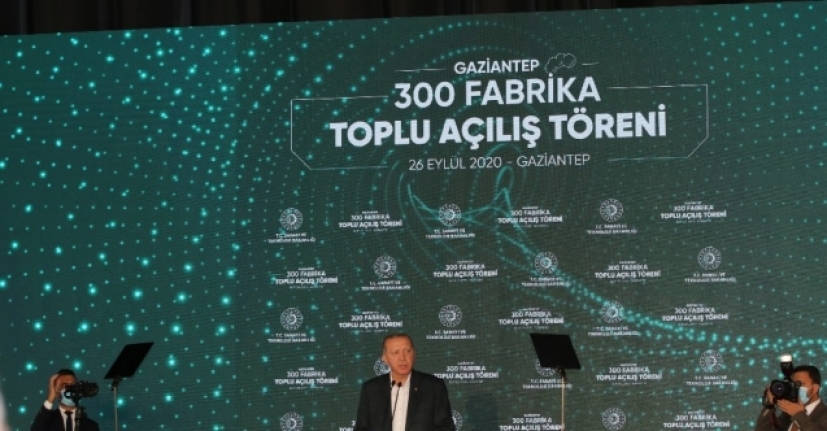 Cumhurbaşkanı Erdoğan,  5'inci Organize'deki 300 Fabrikanın açılışı yaptı
