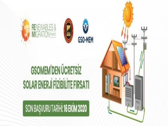 GSO-MEM'den ev ve işyerlerine ücretsiz solar enerji fizibilite fırsatı