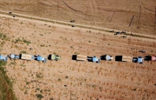Gaziantep'li çiftçi uydu verilerine göre traktör...